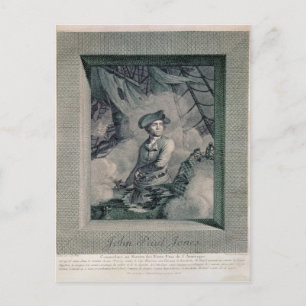 Portrait von Johannes Paul Jones Postkarte