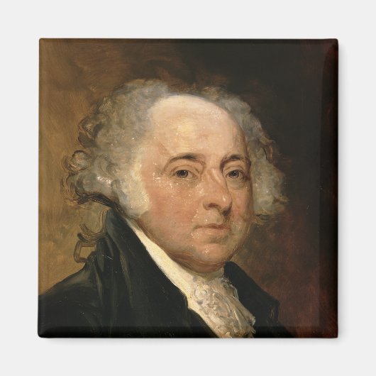 Portrait von John Adams Magnet (Vorne)