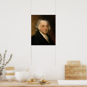 Portrait von John Adams Poster (Küche)