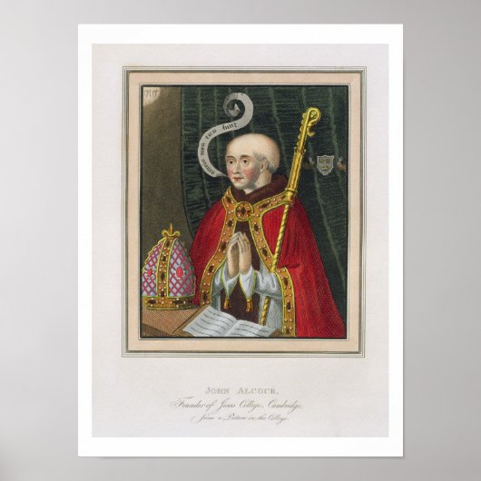 Portrait von John Alcock (c. 1430-1500), Gründer v Poster (Vorne)