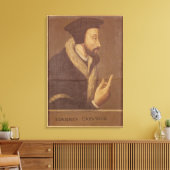 Portrait von John Calvin Leinwanddruck (Insitu (Wohnzimmer))