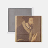 Portrait von John Calvin Magnet (Vorderseite/Rückseite)