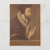 Portrait von John Calvin Postkarte (Vorderseite)