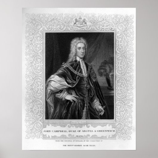 Portrait von John Campbell Poster (Vorne)