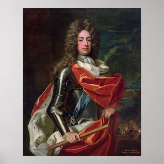 Portrait von John Churchill Poster (Vorne)