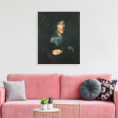 Portrait von John Donne, c.1595 Leinwanddruck (Insitu (Wohnzimmer))