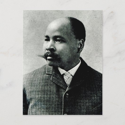 Portrait von John Dube Postkarte (Vorderseite)