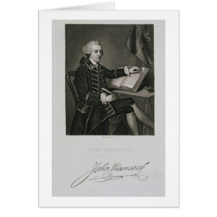Portrait von John Hancock, graviert von John B. Fo