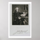 Portrait von John Hancock, graviert von John B. Fo Poster (Vorne)