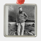 Portrait von John Hanning Silbernes Ornament (Vorne)