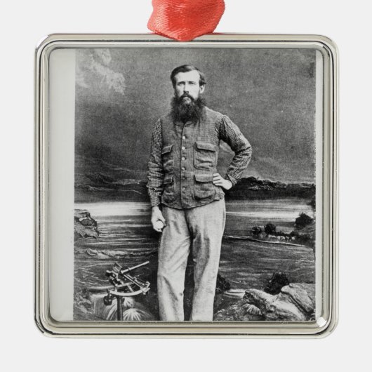 Portrait von John Hanning Silbernes Ornament (Vorne)