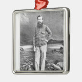 Portrait von John Hanning Silbernes Ornament (Links)
