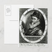 Portrait von John Hawkins Postkarte (Vorne/Hinten)