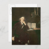 Portrait von John Hunter nach Sir Joshua Postkarte (Vorne/Hinten)