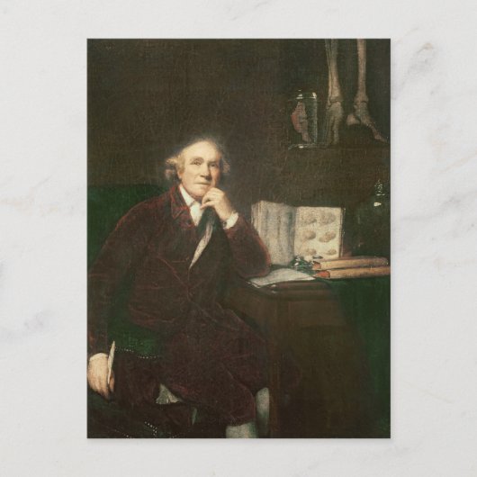 Portrait von John Hunter nach Sir Joshua Postkarte (Vorderseite)