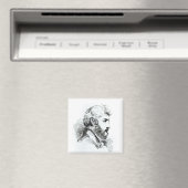 Portrait von John Lewis Burckhardt Magnet (In Situ (Geschirrspüler))