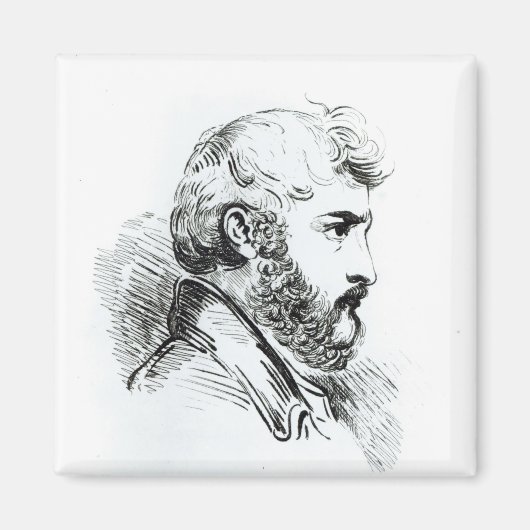 Portrait von John Lewis Burckhardt Magnet (Vorne)