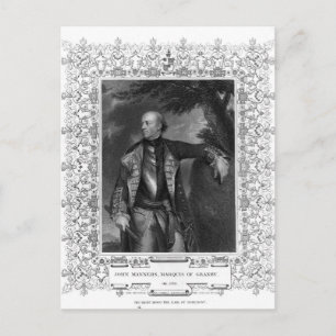 Portrait von John Manners, Marquis von Granby Postkarte