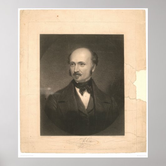 Portrait von John Sutter (1679A) - nicht restaurie Poster (Vorne)