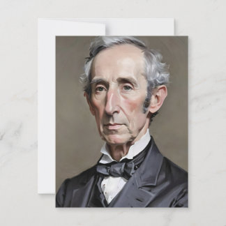 Portrait von John Tyler Feiertagskarte