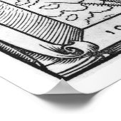 Portrait von John von Indagine Poster (Ecke)