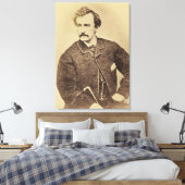 Portrait von John Wilkes Booth | 1861-65 Leinwanddruck (Insitu (Schlafzimmer))