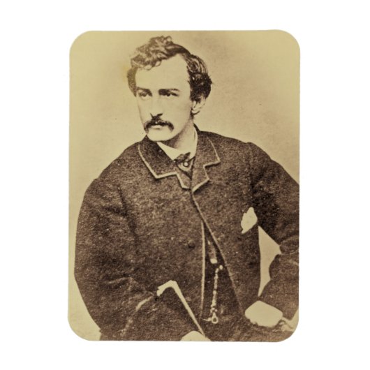 Portrait von John Wilkes Booth | 1861-65 Magnet (Vertikal)