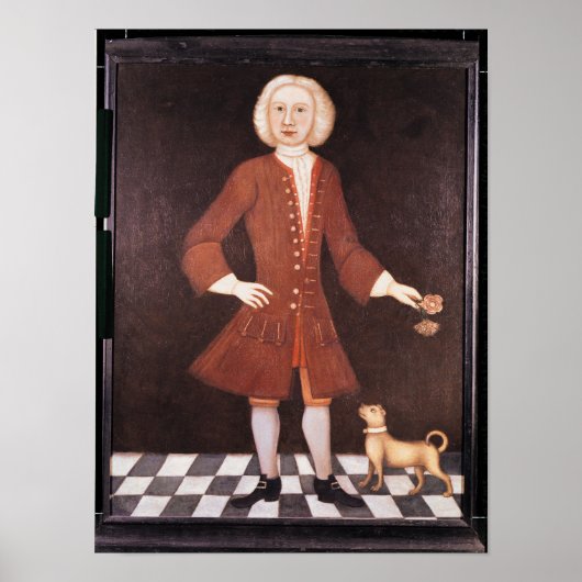 Portrait von Jonathan Bentham, c.1725 Poster (Vorne)