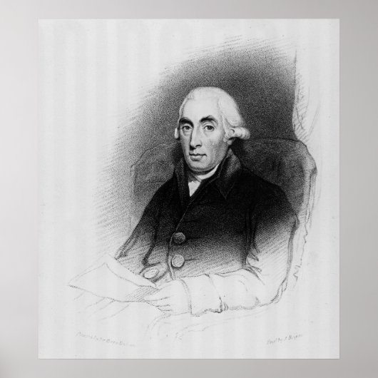 Portrait von Joseph Black Poster (Vorne)
