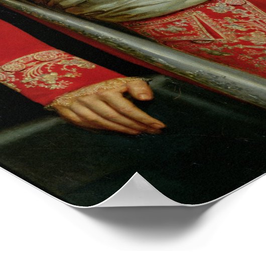 Portrait von Joseph Fouche Duke of Otranto Poster (Ecke)