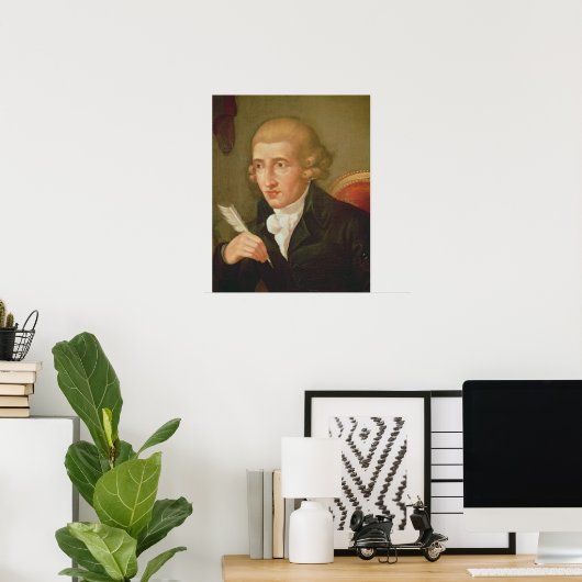 Portrait von Joseph Haydn Poster (Heimbüro)