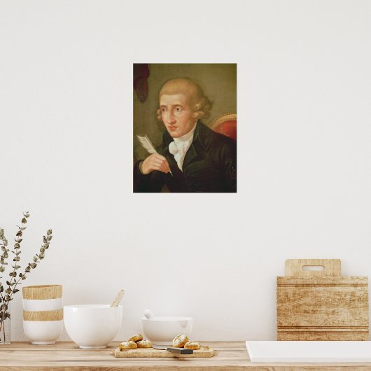 Portrait von Joseph Haydn Poster (Küche)