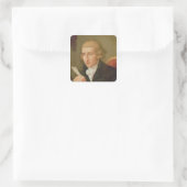 Portrait von Joseph Haydn Quadratischer Aufkleber (Tasche)