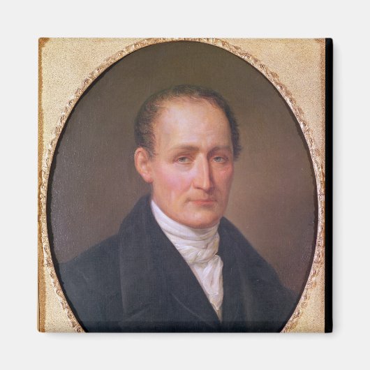 Portrait von Joseph Nicephore Niepce 1854 Magnet (Vorne)