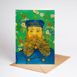 Portrait von Joseph Roulin | Vincent van Gogh Karte<br><div class="desc">Die Porträtserie von Vincent van Gogh über Joseph Roulin, den Postman in Arles, ist eine herzliche Hommage an seinen nahen Freund und Vertrauten. Die zwischen 1888 und 1889 angestrichenen Arbeiten zeigen Van Gogh's postimpressionistischen Stil mit kühnen Farben, dynamischen Pinselstrichen und expressivem Charakter. Jedes Portrait spiegelt Van Gogh’s Bewunderung für Roulin...</div>
