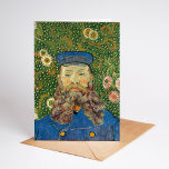 Portrait von Joseph Roulin | Vincent van Gogh Karte<br><div class="desc">Die Porträtserie von Vincent van Gogh über Joseph Roulin, den Postman in Arles, ist eine herzliche Hommage an seinen nahen Freund und Vertrauten. Die zwischen 1888 und 1889 angestrichenen Arbeiten zeigen Van Gogh's postimpressionistischen Stil mit kühnen Farben, dynamischen Pinselstrichen und expressivem Charakter. Jedes Portrait spiegelt Van Gogh’s Bewunderung für Roulin...</div>