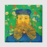 Portrait von Joseph Roulin | Vincent Van Gogh Magnet<br><div class="desc">Portrait von Joseph Roulin (1889) von dem niederländischen Post-Impressionisten Vincent Van Gogh. Original Malerei ist ein Öl auf Leinwand. Das Portrait ist eines von mehreren Van Gogh Gemälden seines nahen Freundes, eines Postangestellten in der südfranzösischen Stadt Arles. Dieser nahe Aufsatz des Postmanns in Uniform ist Set vor einem skurrilen grünen...</div>