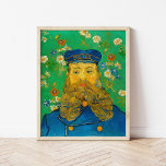 Portrait von Joseph Roulin | Vincent Van Gogh Poster<br><div class="desc">Portrait von Joseph Roulin (1889) von dem niederländischen Post-Impressionisten Vincent Van Gogh. Original Malerei ist ein Öl auf Leinwand. Das Portrait ist eines von mehreren Van Gogh Gemälden seines nahen Freundes, eines Postangestellten in der südfranzösischen Stadt Arles. Dieser nahe Aufsatz des Postmanns in Uniform ist Set vor einem skurrilen grünen...</div>