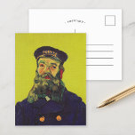 Portrait von Joseph Roulin | Vincent van Gogh Postkarte<br><div class="desc">Die Porträtserie von Vincent van Gogh über Joseph Roulin, den Postman in Arles, ist eine herzliche Hommage an seinen nahen Freund und Vertrauten. Die zwischen 1888 und 1889 angestrichenen Arbeiten zeigen Van Gogh's postimpressionistischen Stil mit kühnen Farben, dynamischen Pinselstrichen und expressivem Charakter. Jedes Portrait spiegelt Van Gogh’s Bewunderung für Roulin...</div>