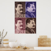 Portrait von Joseph Stalin Poster (Küche)