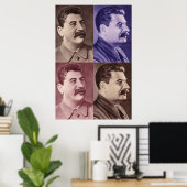 Portrait von Joseph Stalin Poster (Heimbüro)