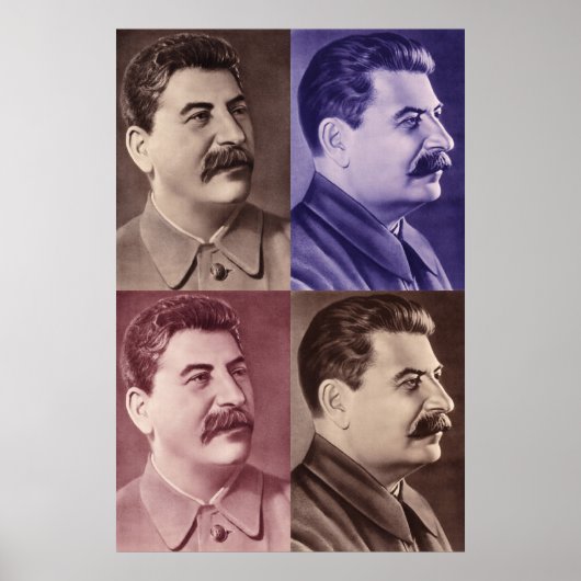 Portrait von Joseph Stalin Poster (Vorne)