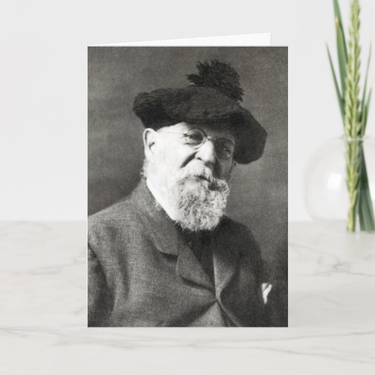Portrait von Joseph Wolf Karte (Vorderseite)