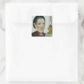 Portrait von Josephine, der zweiten Ehefrau des Kü Quadratischer Aufkleber (Tasche)