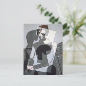 Portrait von Josette Juan Gris Cubism Postkarte (Stehend Vorderseite)