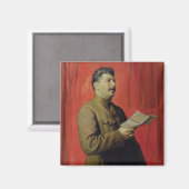 Portrait von Josif Stalin, 1933 Magnet (Vorderseite/Rückseite)