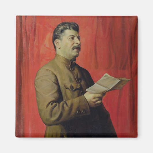 Portrait von Josif Stalin, 1933 Magnet (Vorne)