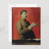 Portrait von Josif Stalin, 1933 Postkarte (Vorne/Hinten)