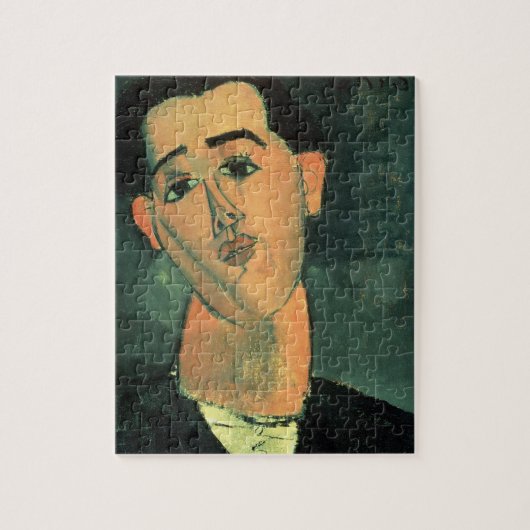 Portrait von Juan Gris (1887-1927) 1915 (Öl auf Do Puzzle (Vertikal)