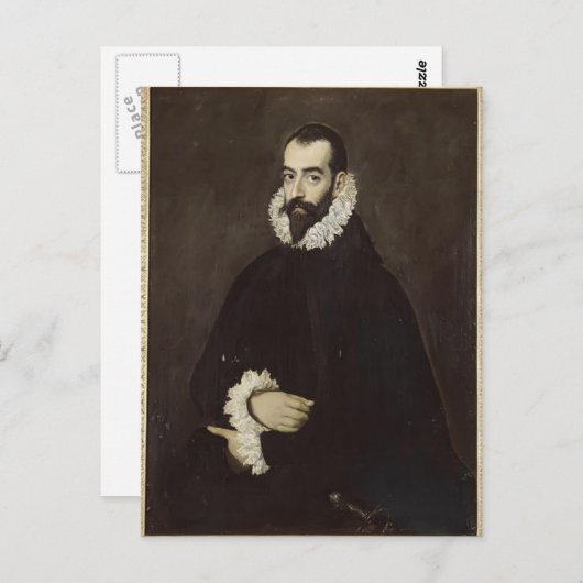 Portrait von Juan Pimentel y Herrera von El Greco Postkarte (Vorne/Hinten)